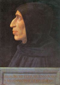 Фра Бартоломео "Портрет Джироламо Савонарола", около 1498
